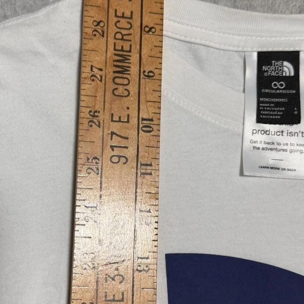 THE NORTH FACE Men's Jumbo Half-Dome Logo T-Shirt Color Blue/ White Size Large